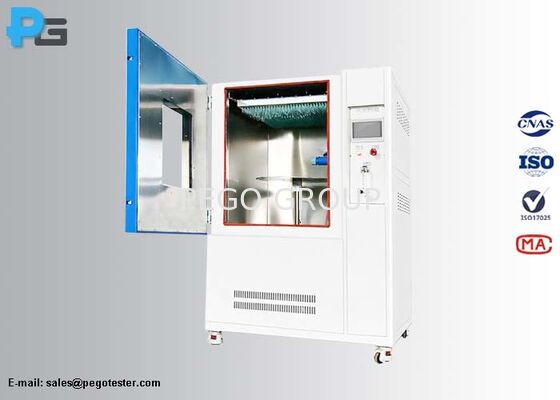 IEC60529 Вертикальная испытательная камера для дождя с нержавеющей сталью SUS304 и контроллером сенсорного экрана PLC для испытаний IPX1 и IPX2