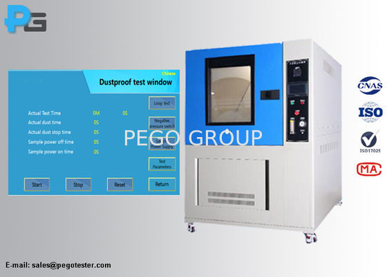 Управление экрана касания PLC камеры теста пыли IP5X/IP6X с системой вакуума
